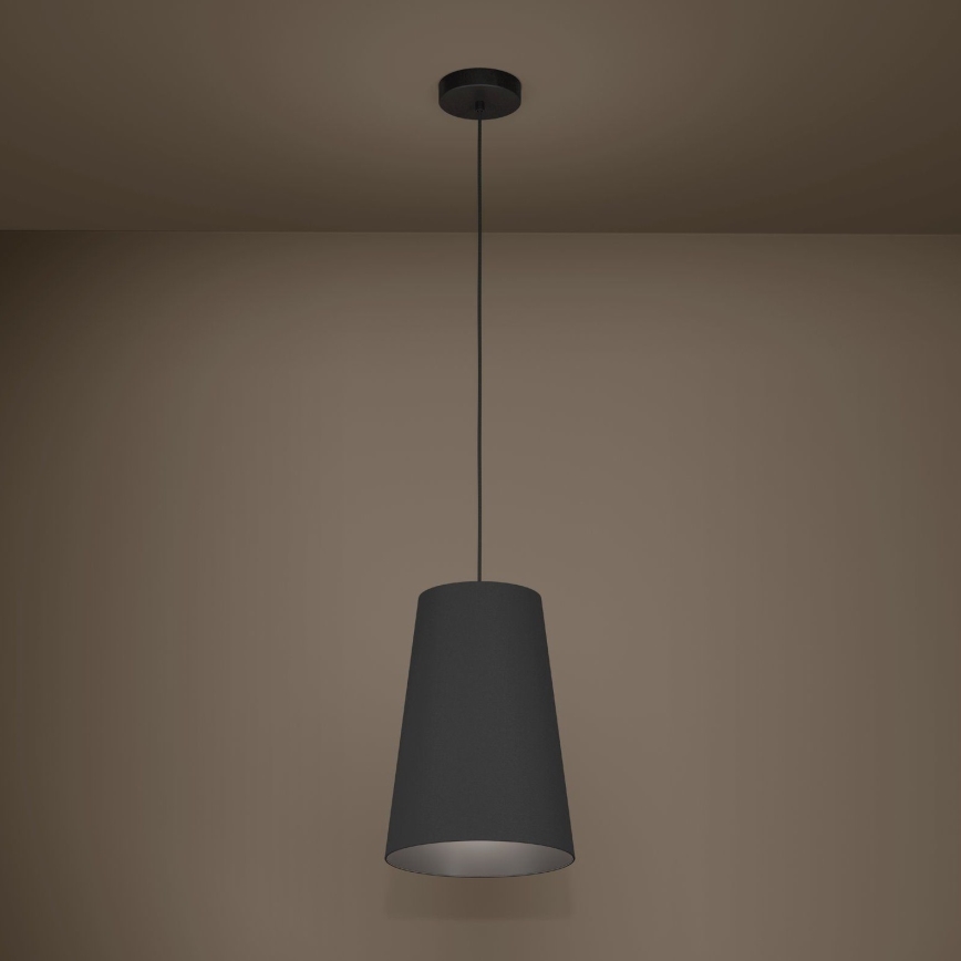 Eglo - Hanglamp aan een koord 1xE27/40W/230V zwart
