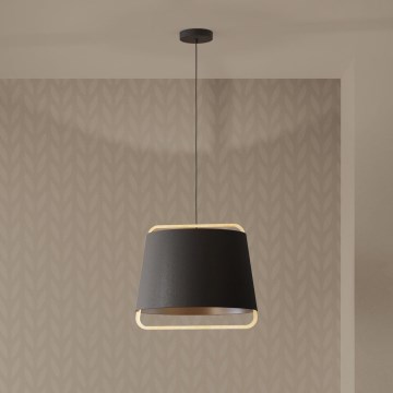 Eglo - Hanglamp aan een koord 1xE27/40W/230V zwart