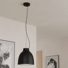 Eglo - Hanglamp aan een koord 1xE27/40W/230V zwart