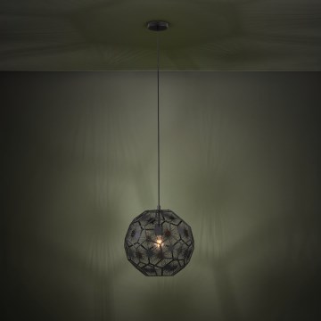 Eglo - Hanglamp aan een koord 1xE27/60W/230V diameter 41 cm zwart
