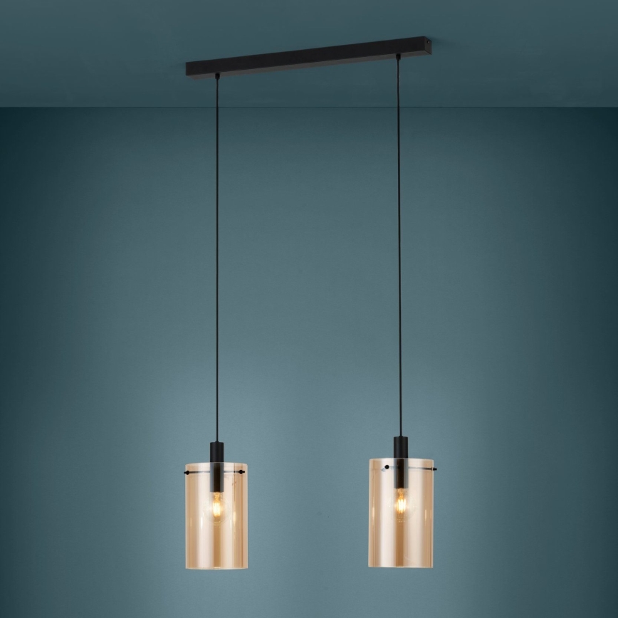 Eglo - Hanglamp aan een koord 2xE27/40W/230V