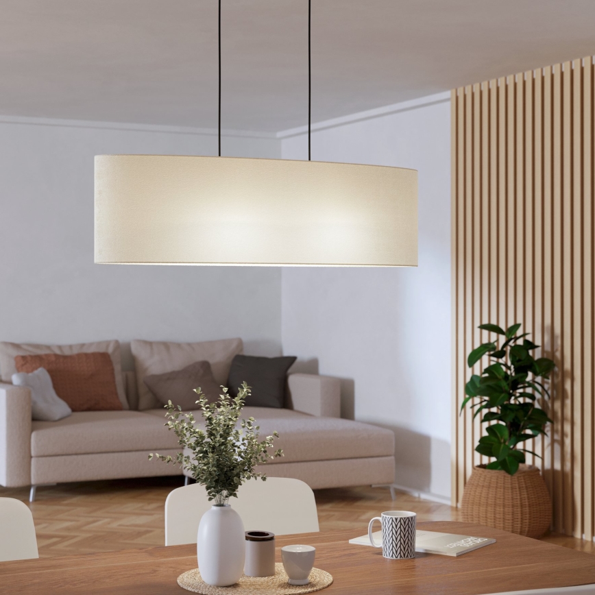 Eglo - Hanglamp aan een koord 2xE27/60W/230V wit