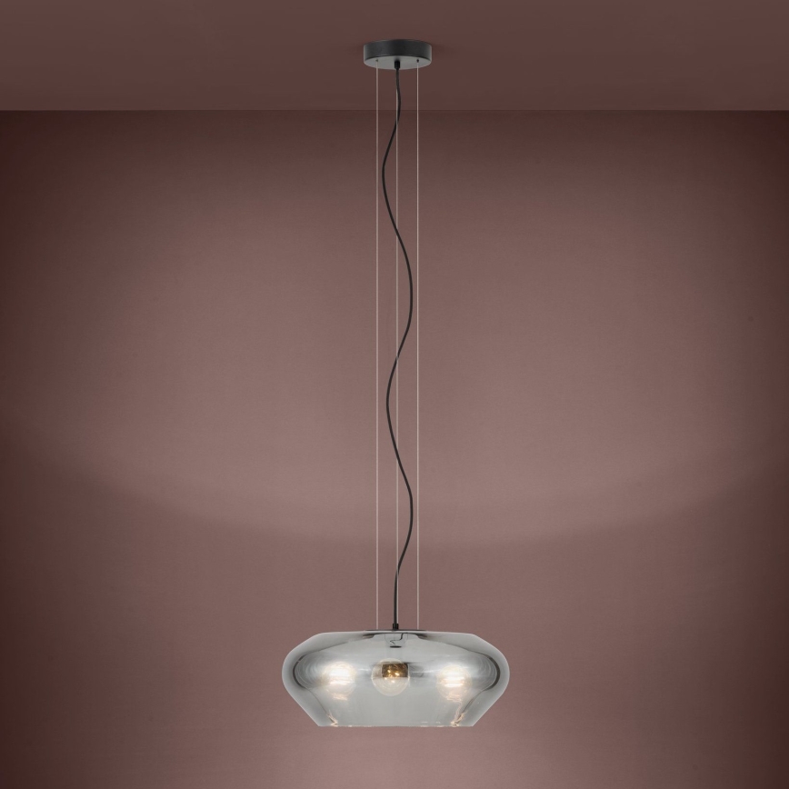 Eglo - Hanglamp aan een koord 3xE27/20W/230V