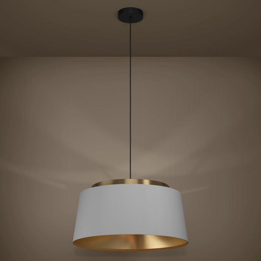 Eglo - Hanglamp aan een koord 3xE27/40W/230V grijs/goud