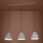 Eglo - Hanglamp aan een koord 3xE27/40W/230V grijs