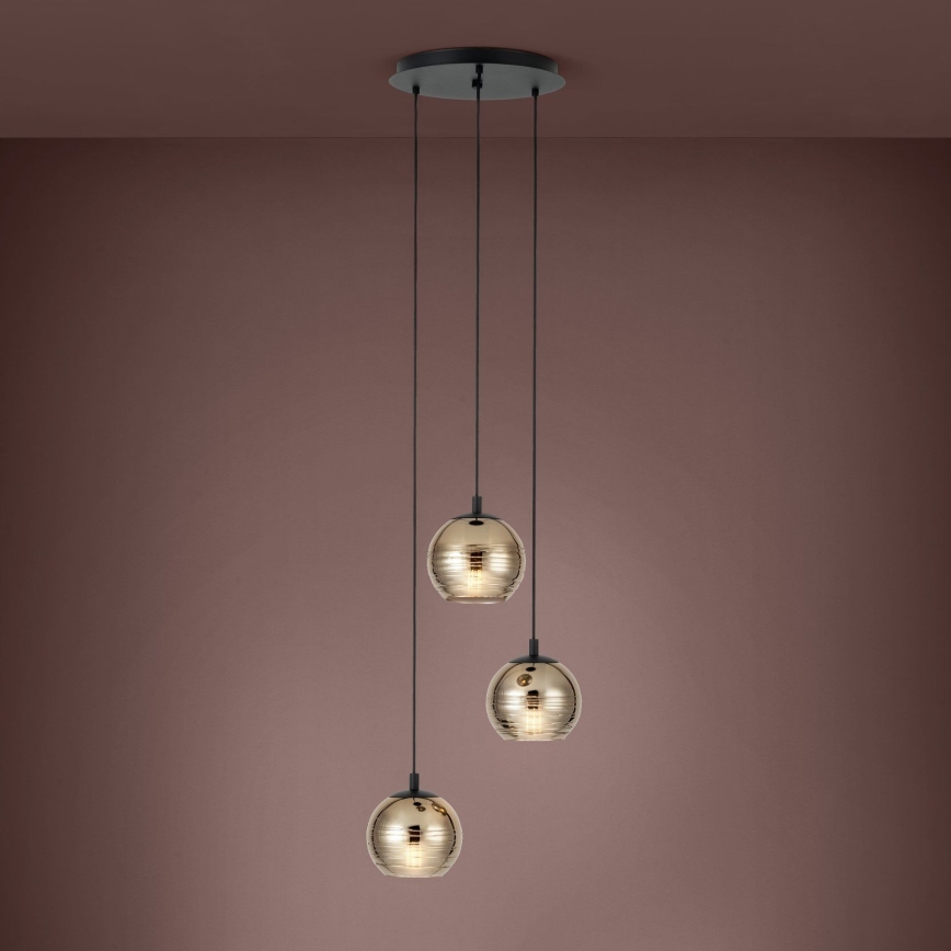 Eglo - Hanglamp aan een koord 3xE27/40W/230V