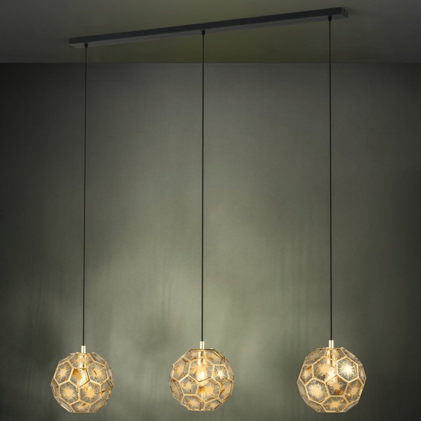 Eglo - Hanglamp aan een koord 3xE27/60W/230V