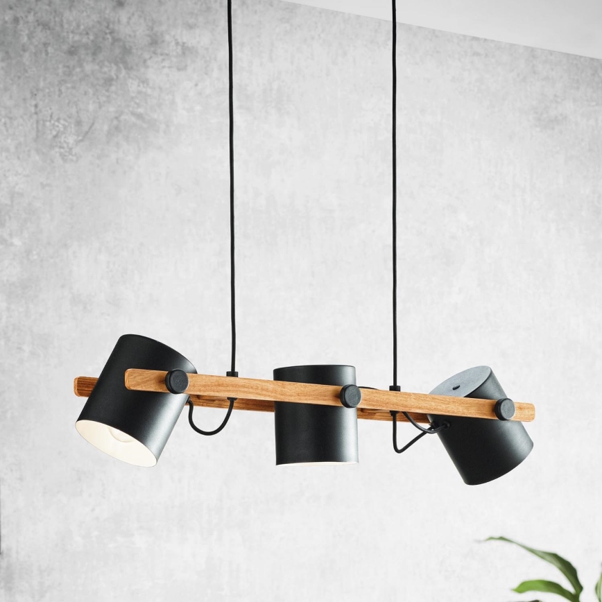Eglo - Hanglamp aan een koord 3xE27/60W/230V