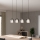 Eglo - Hanglamp aan een koord 4xE27/28W/230V grijs
