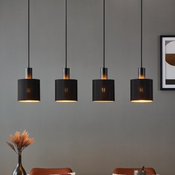 Eglo - Hanglamp aan een koord 4xE27/28W/230V