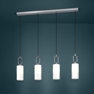 Eglo - Hanglamp aan een koord 4xE27/40W/230V glanzend chroom