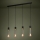 Eglo - Hanglamp aan een koord 4xE27/40W/230V zwart/goud