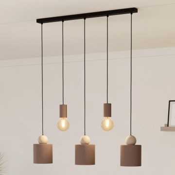 Eglo - Hanglamp aan een koord 5xE27/40W/230V