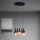 Eglo - Hanglamp aan een koord 5xE27/40W/230V zwart