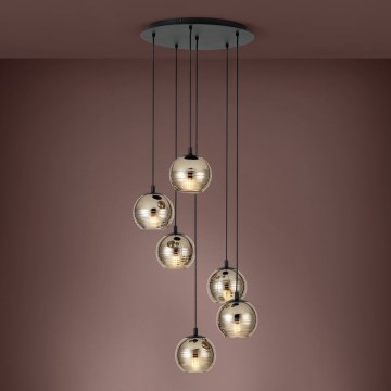 Eglo - Hanglamp aan een koord 6xE27/40W/230V