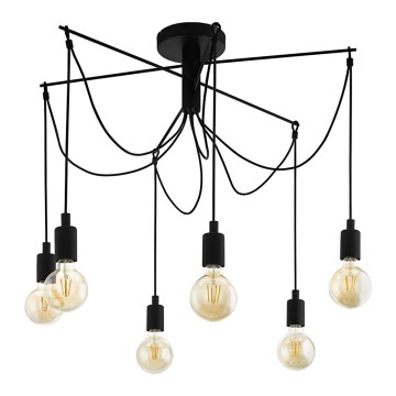 Eglo - Hanglamp aan een koord 6xE27/60W/230V spin