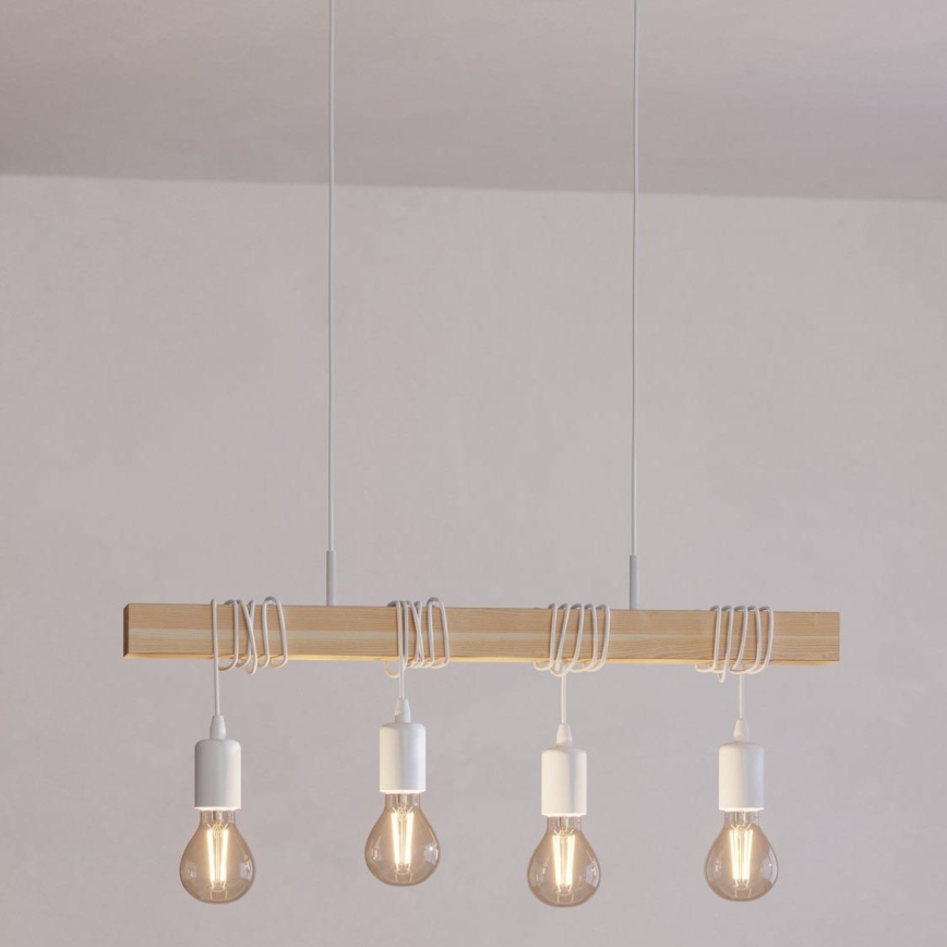 Eglo - Hanglamp aan een koord TOWNSHEND 4xE27/60W/230V