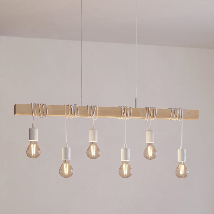 Eglo - Hanglamp aan een koord TOWNSHEND 6xE27/60W/230V