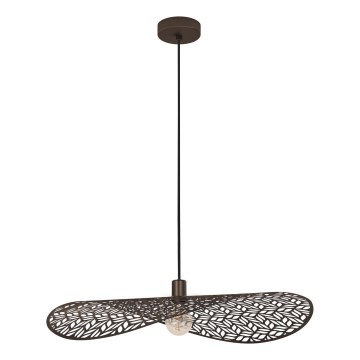 Eglo - Hanglamp aan kabel 1x E27/60W/230V Ø 80 cm bronskleurig
