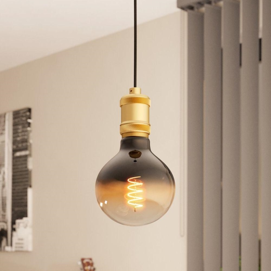 Eglo - Hanglamp aan kabel 1xE27/40W/230V goudkleurig
