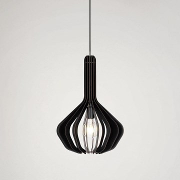 Eglo - Hanglamp aan kabel 1xE27/40W/230V pr. 38 cm zwart