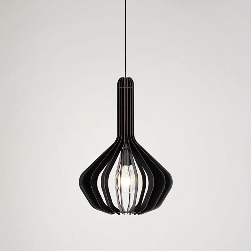 Eglo - Hanglamp aan kabel 1xE27/40W/230V pr. 38 cm zwart