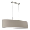 Eglo - Hanglamp aan kabel 2xE27/60W/230V taupe