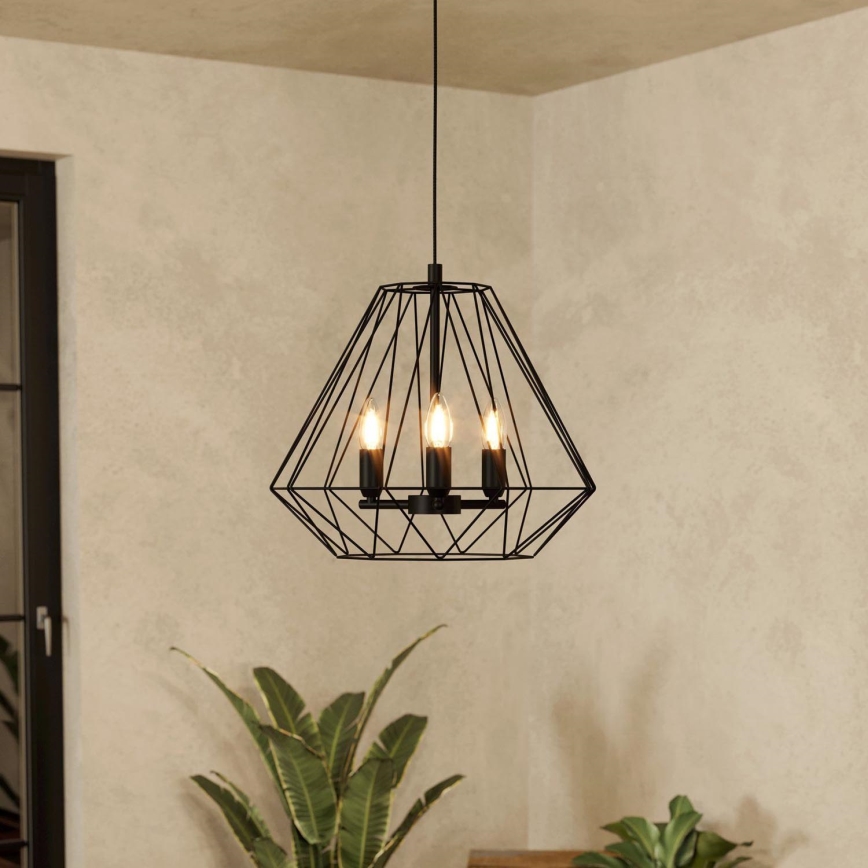 Eglo - Hanglamp aan kabel 3xE14/40W/230V