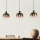 Eglo - Hanglamp aan kabel 3xE27/40W/230V bruin