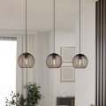 Eglo - Hanglamp aan kabel 3xE27/60W/230V zwart