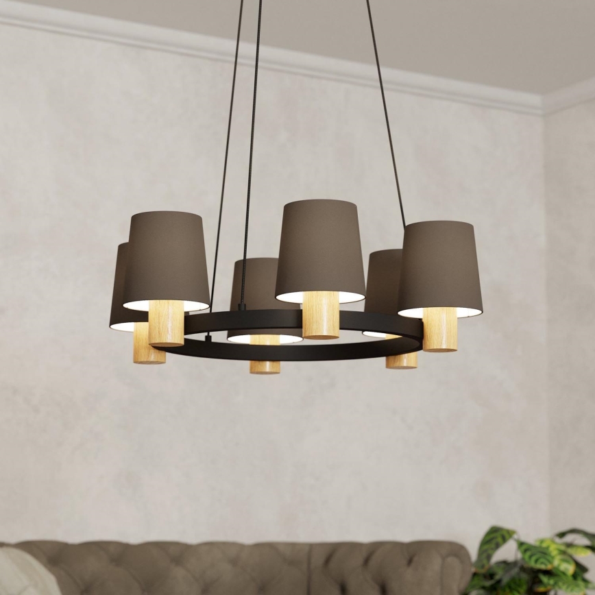 Eglo - Hanglamp aan kabel 6xE27/40W/230V