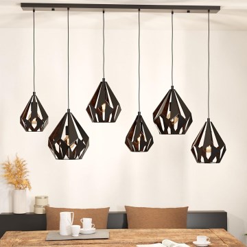 Eglo - Hanglamp aan kabel 6xE27/40W/230V