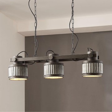 Eglo - Hanglamp aan ketting 3xE27/28W/230V