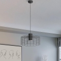 Eglo - Hanglamp aan koord 1xE27/40W/230V diameter 48 cm zwart