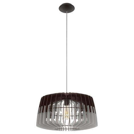 Eglo - Hanglamp aan koord 1xE27/60W/230V grijs/zwart 480mm