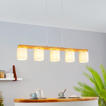 Eglo - Hanglamp aan koord 5xE27/28W/230V