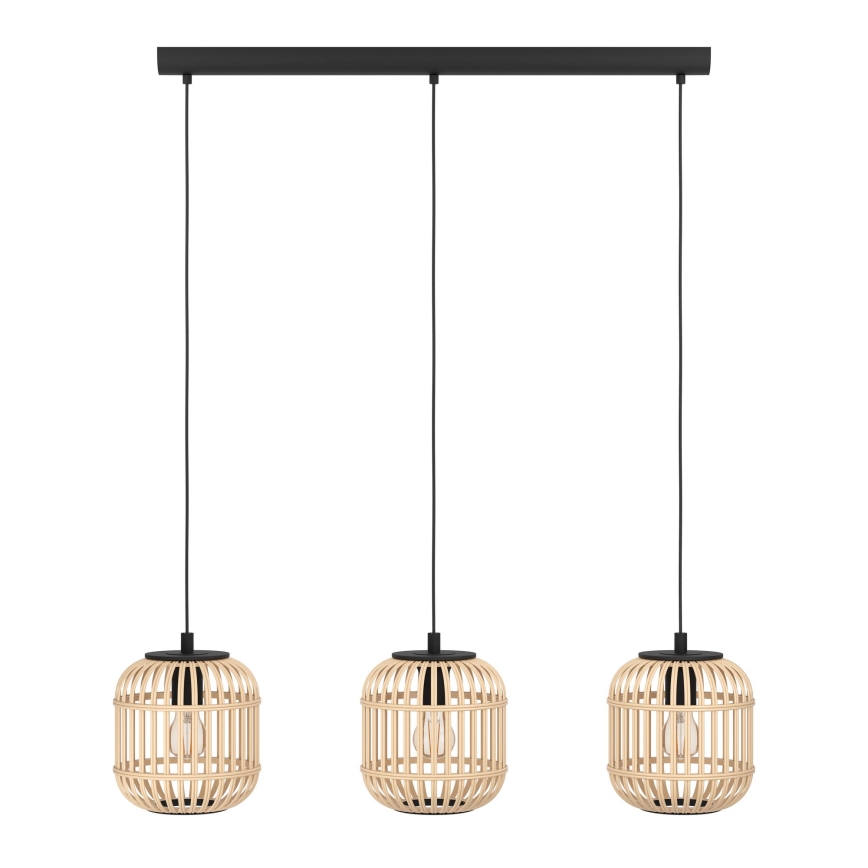 Eglo - Hanglamp aan koord BORDESLEY 3x E27 / 28W / 230V