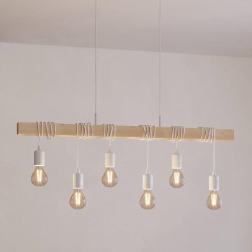 Eglo - Hanglamp aan koord TOWNSHEND 6xE27/60W/230V