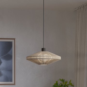 Eglo - Hanglamp met kabel 1xE27/40W/230V crème