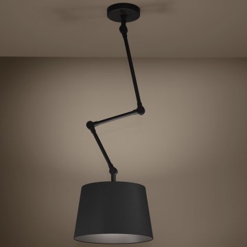 Eglo - Hanglamp met vaste pendel 1xE27/40W/230V zwart