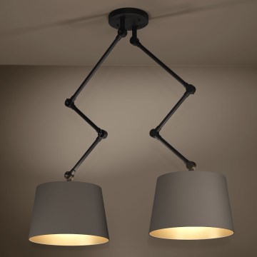 Eglo - Hanglamp met vaste pendel 2xE27/40W/230V bruin