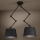 Eglo - Hanglamp met vaste pendel 2xE27/40W/230V zwart