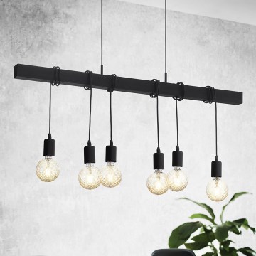 Eglo - Hanglamp TOWNSHEND 6xE27/60W/230V