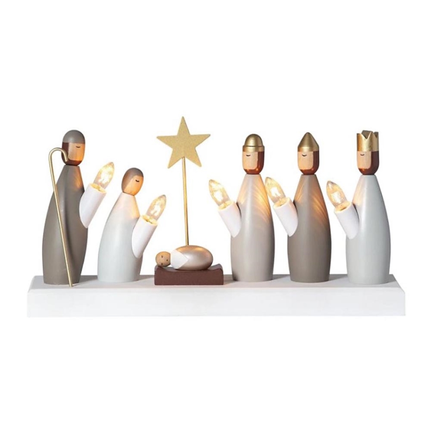 Eglo - Kerst Kandelaar 5xE10/3W/230V