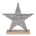 Eglo - Kerstversiering 21x20,5 cm ster/zilver