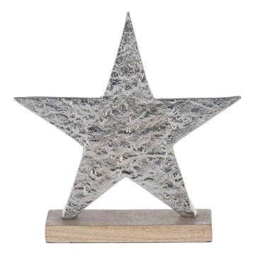 Eglo - Kerstversiering 21x20,5 cm ster/zilver