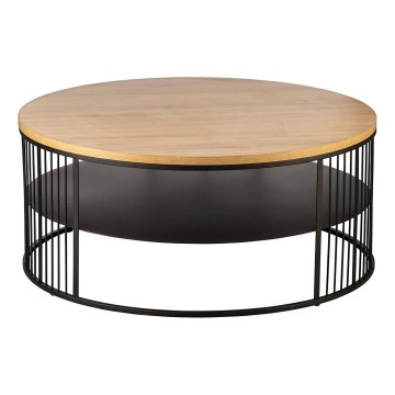 Eglo - Koffie Tafel 36x80 cm bruin/zwart - FSC gecertificeerd