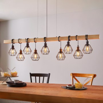 Eglo - Kroonluchter met kabel TOWNSHEND 9xE27/60W/230V