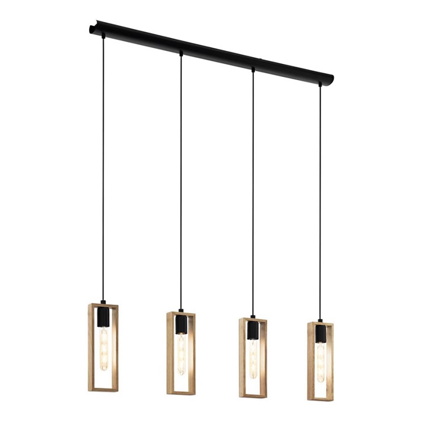 Eglo - Kroonluchter met kabelophanging 4xE27/60W/230V