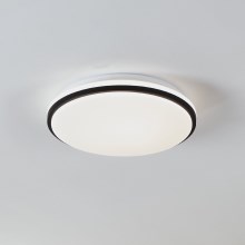 Eglo - LED Badkamer plafondlamp LED/15,6W/230V IP44 zwart